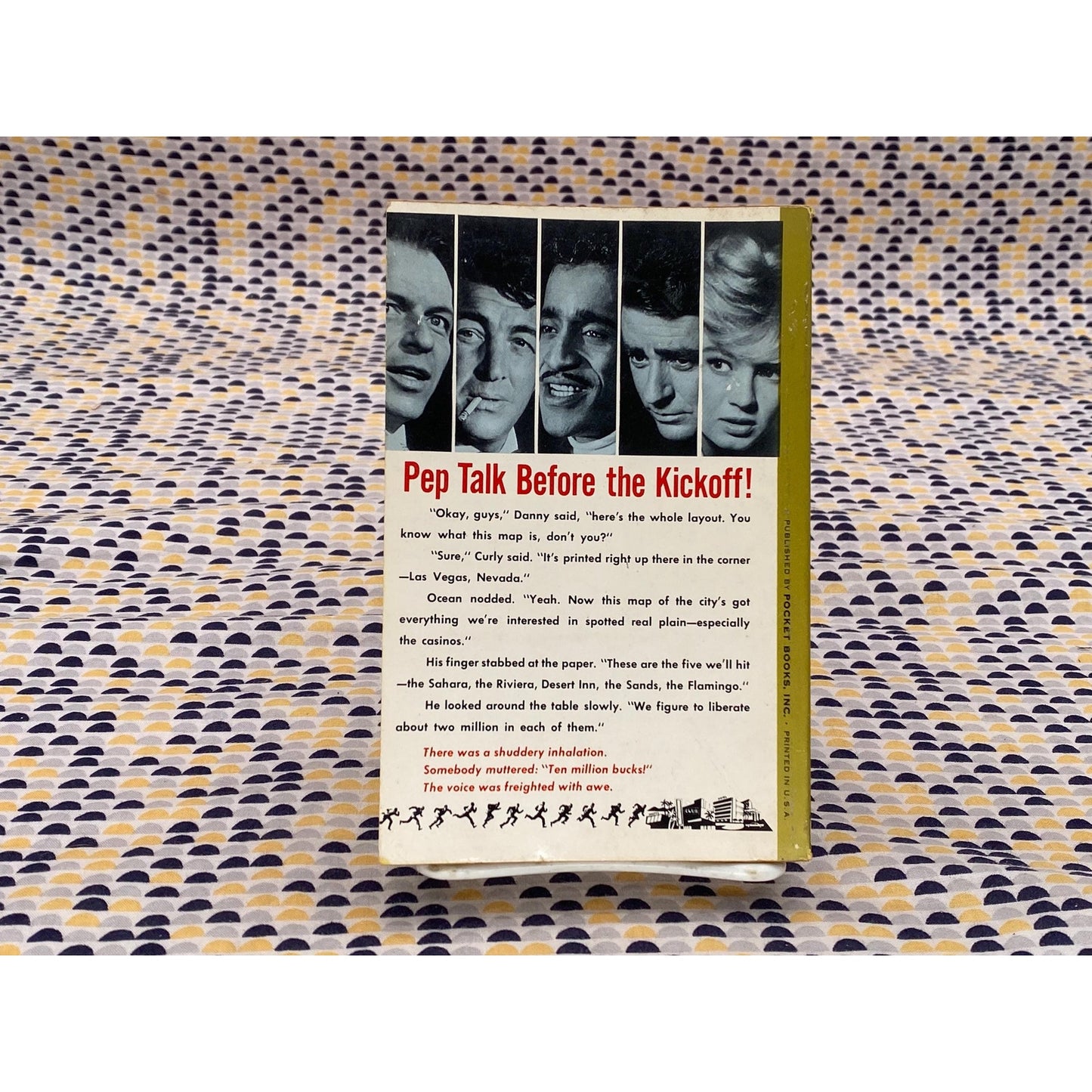 Ocean's 11 - Johnson and Russell - Movie Tie In - Vintage Paperback Book - 1960 Cardinal Edition