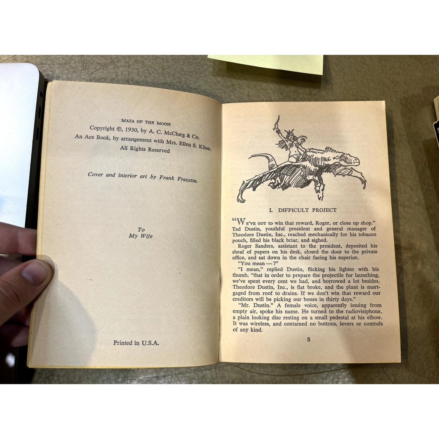 Maza of the Moon - Otis Adelbert Kline - Ace Books- Paperback