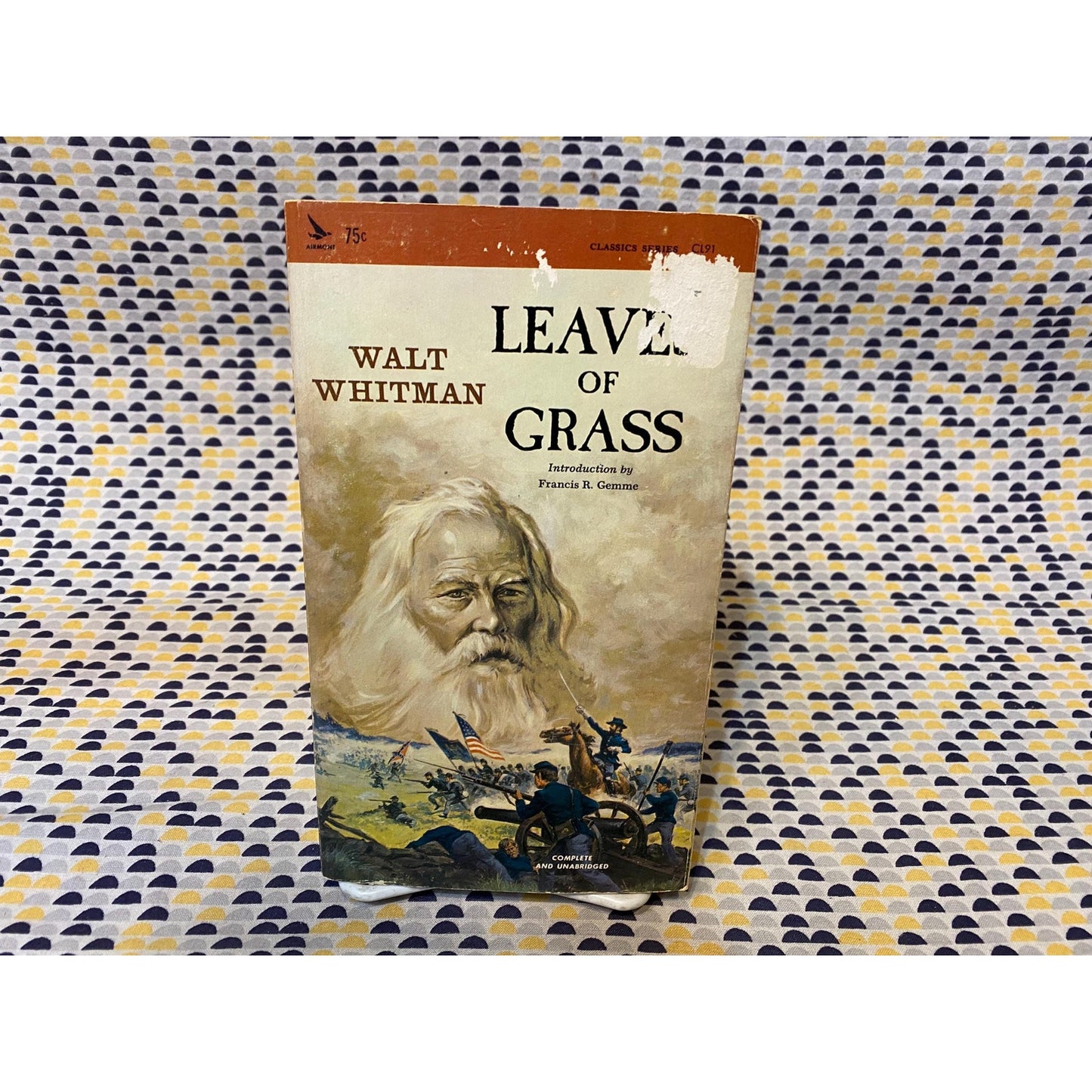 Leaves of Grass - Walt Whitman - Vintage Paperback Book - Airmont Edition