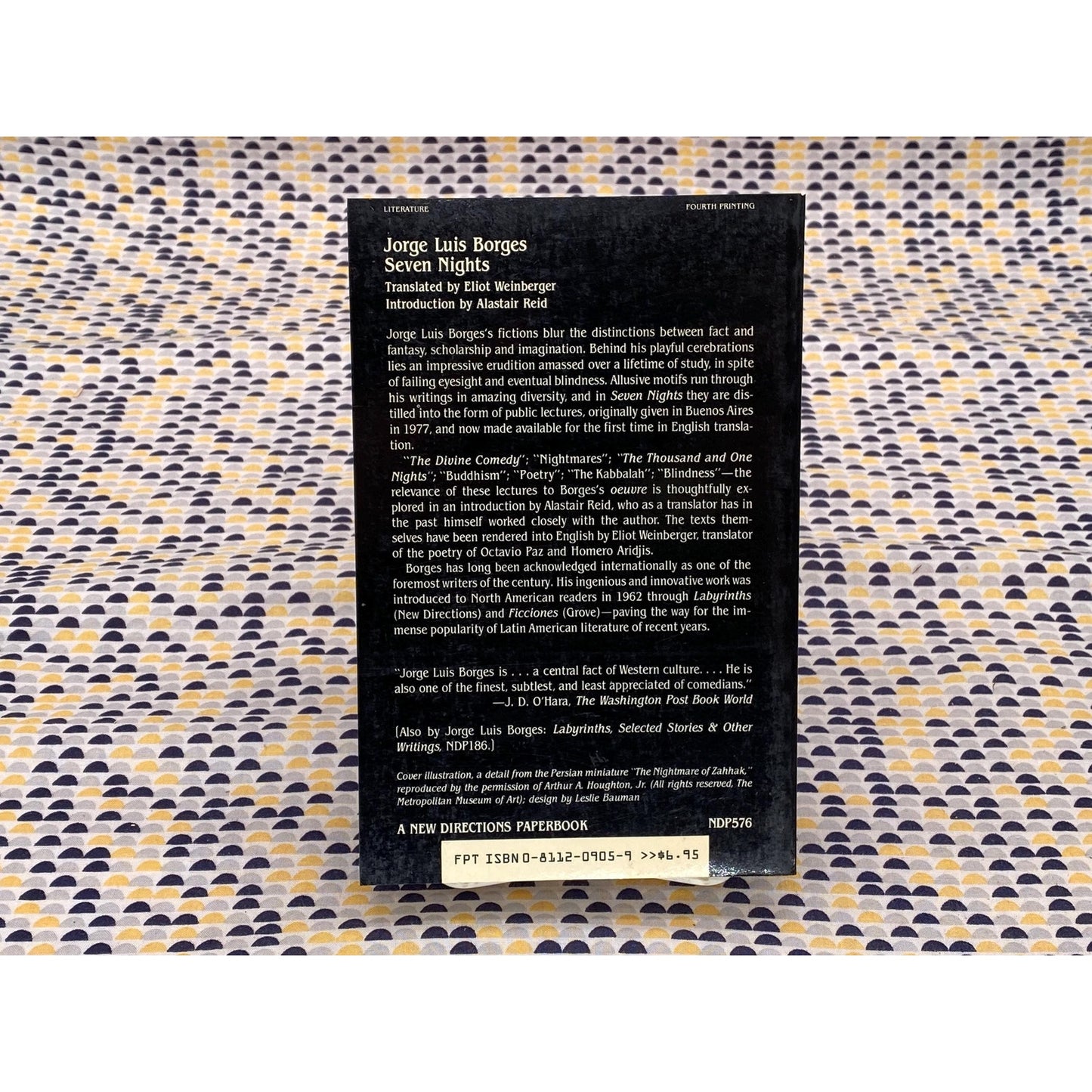 Seven Nights - Jorge Luis Borges - Vintage Paperback - New Directions Edition