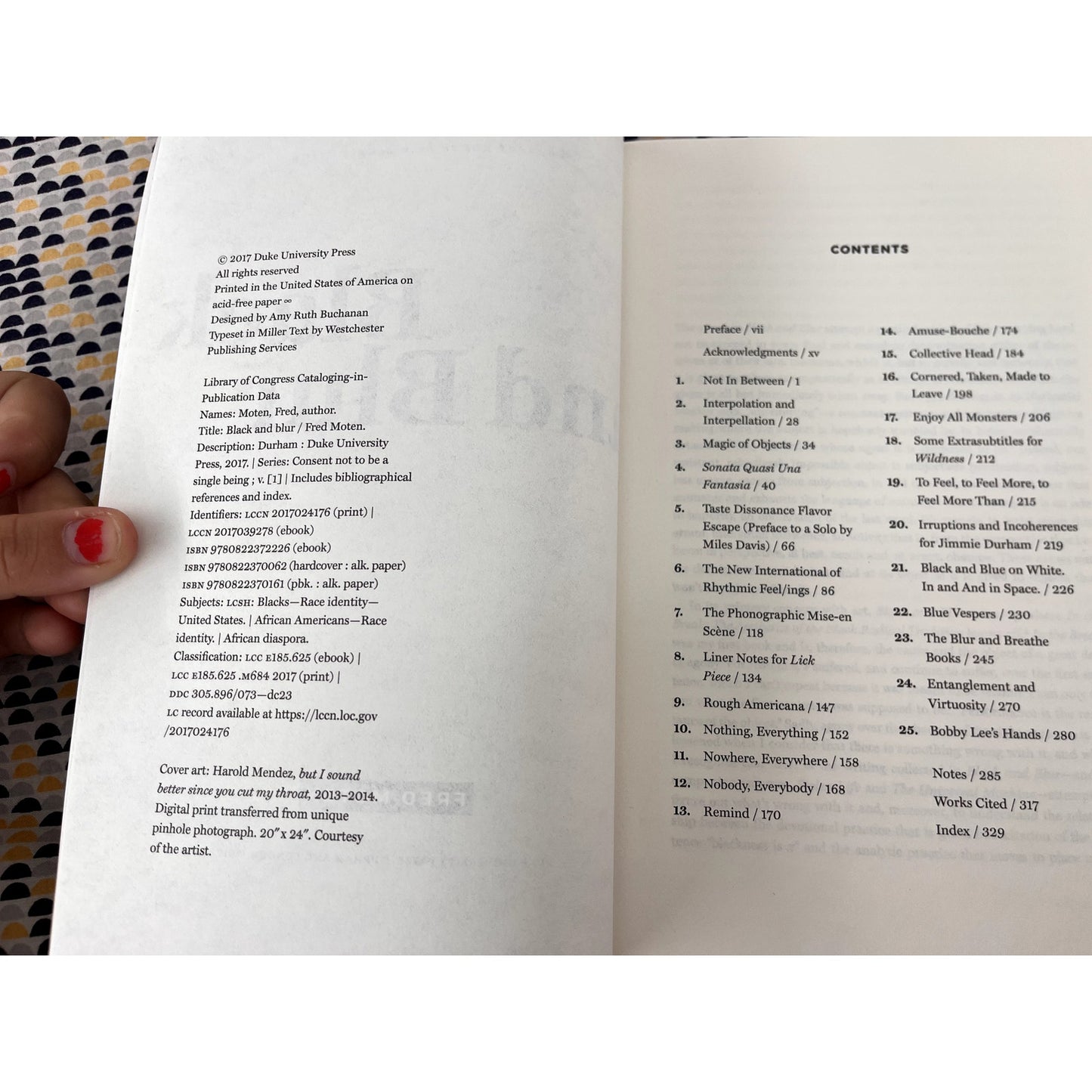 Black and Blur - Fred Moten -Duke University Press - Paperback