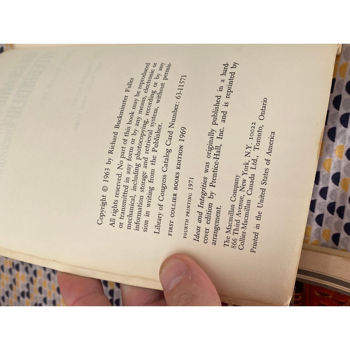 Ideas And Integrities - Buckminster Fuller - Vintage Paperback Book - Collier/Macmillan Edition
