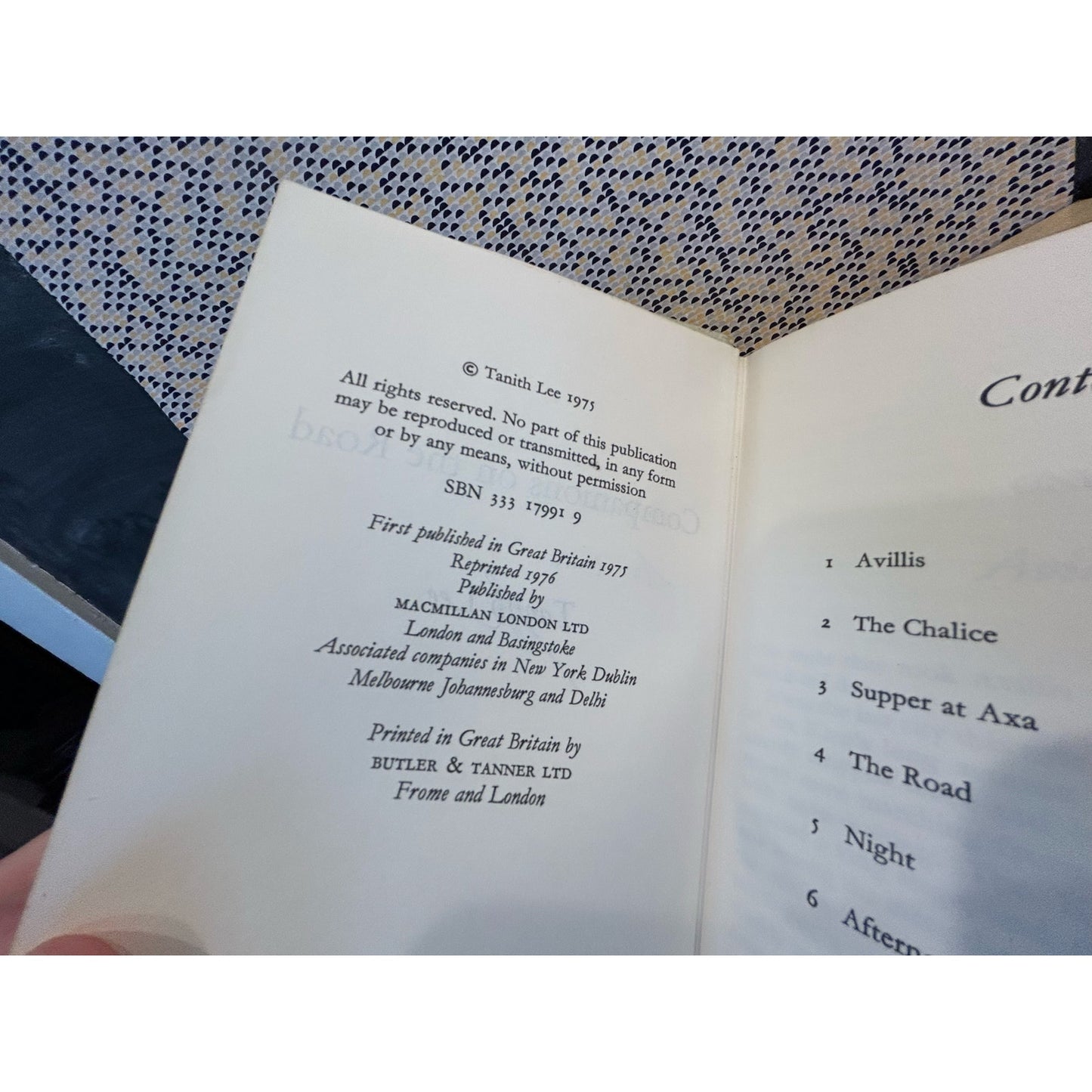 SIGNED - Companions On The Road - Tanith Lee - UK Edition - Hardcover