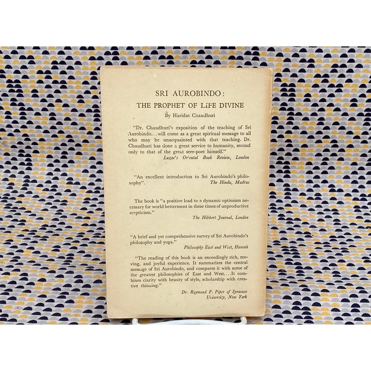 The Philosophy Of Integralism - Haridas Chaudhuri - Vintage Paperback Book - Sri Aurobindo Ashram Edition