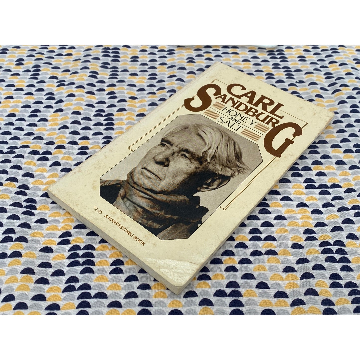 Honey and Salt - Carl Sandburg - Vintage Paperback Book - Harvest Edition