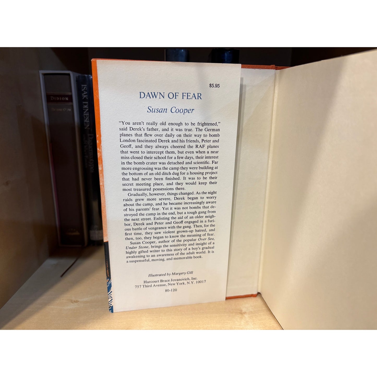 Dawn Of Fear - Susan Cooper - Harcourt Brace - Hardcover