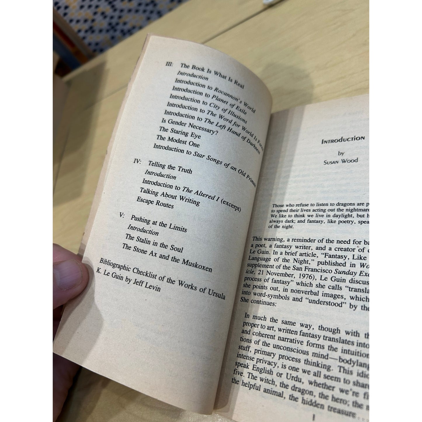Language of the Night - Ursula K. Le Guin - Hardcover Book - Putnam 1st Edition