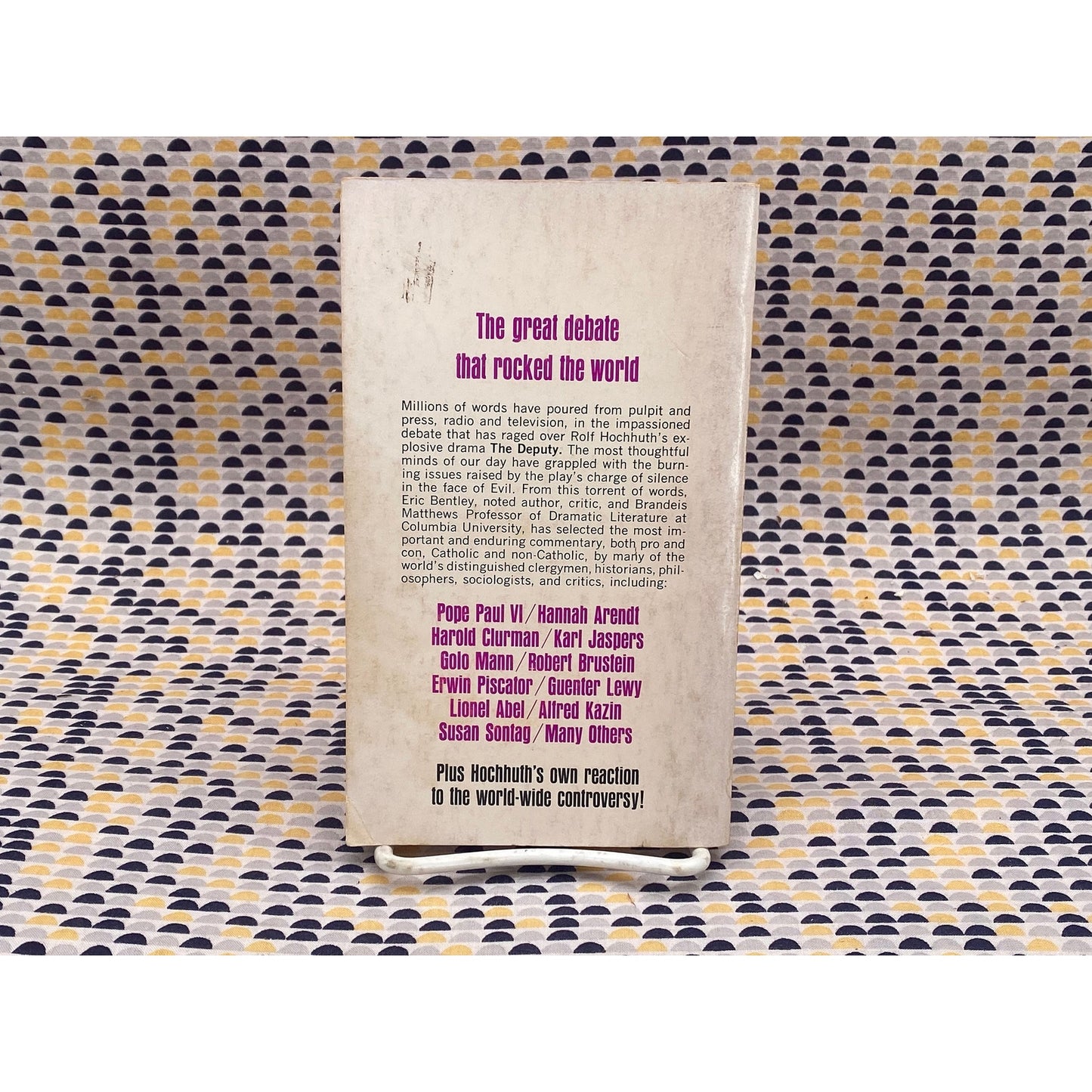 The Storm Over The Deputy: Essays And Articles About Hochhuth's Explosive Drama