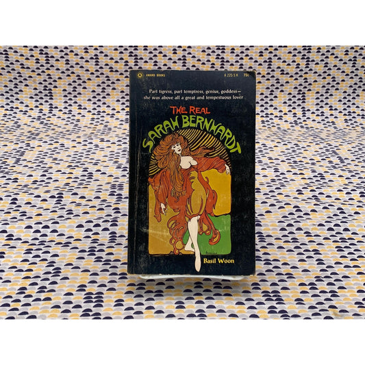 The Real Sarah Bernhardt - Basil Woon - Vintage Paperback Book - Award Books Edition