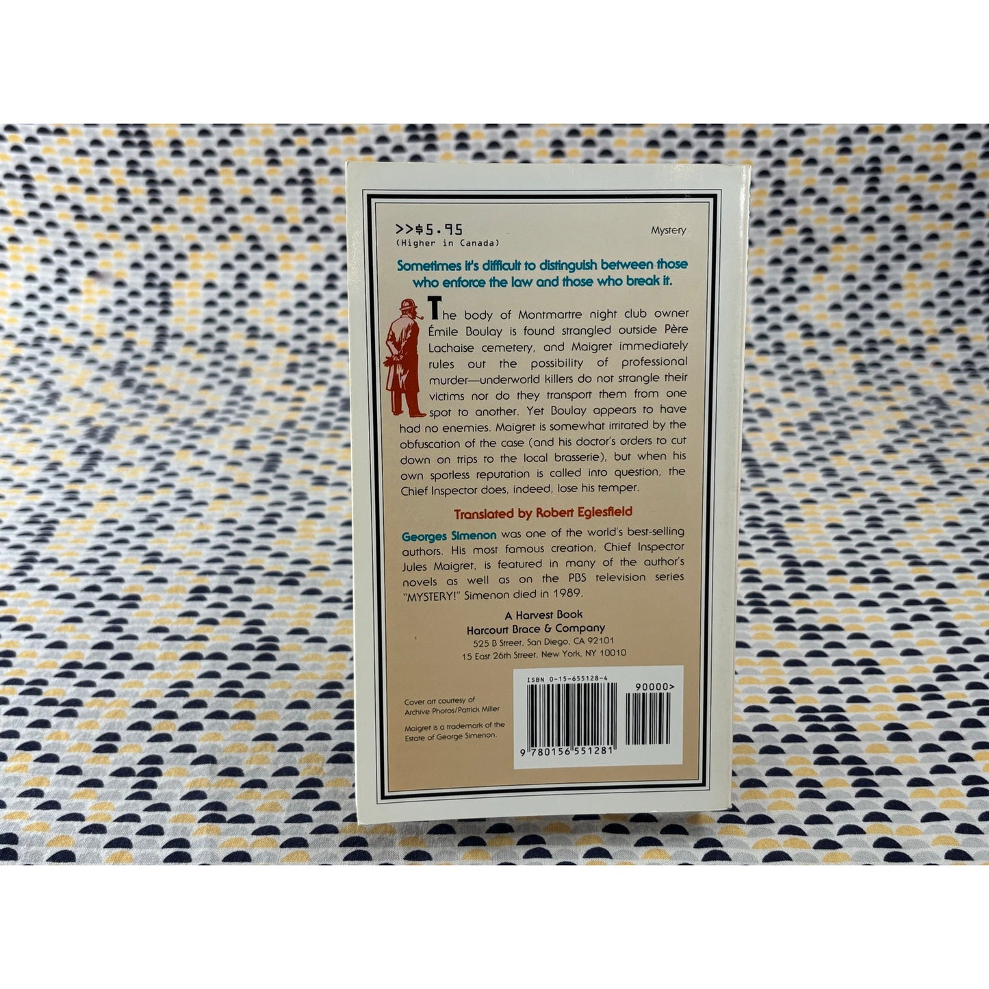 Maigret Loses His Temper - Georges Simenon - Harvest Books - Paperback