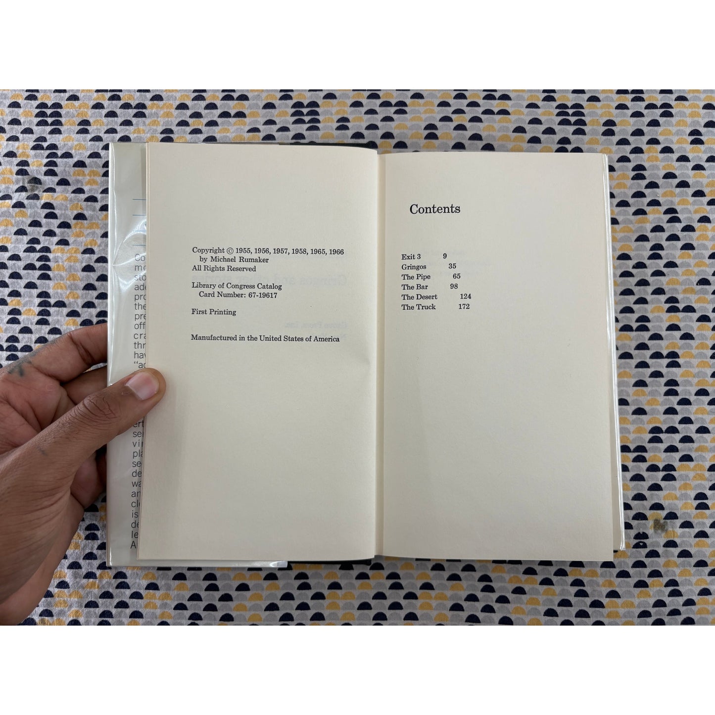 Gringos And Other Stories - Michael Rumaker - Grove Press - Hardcover - 1st Edition