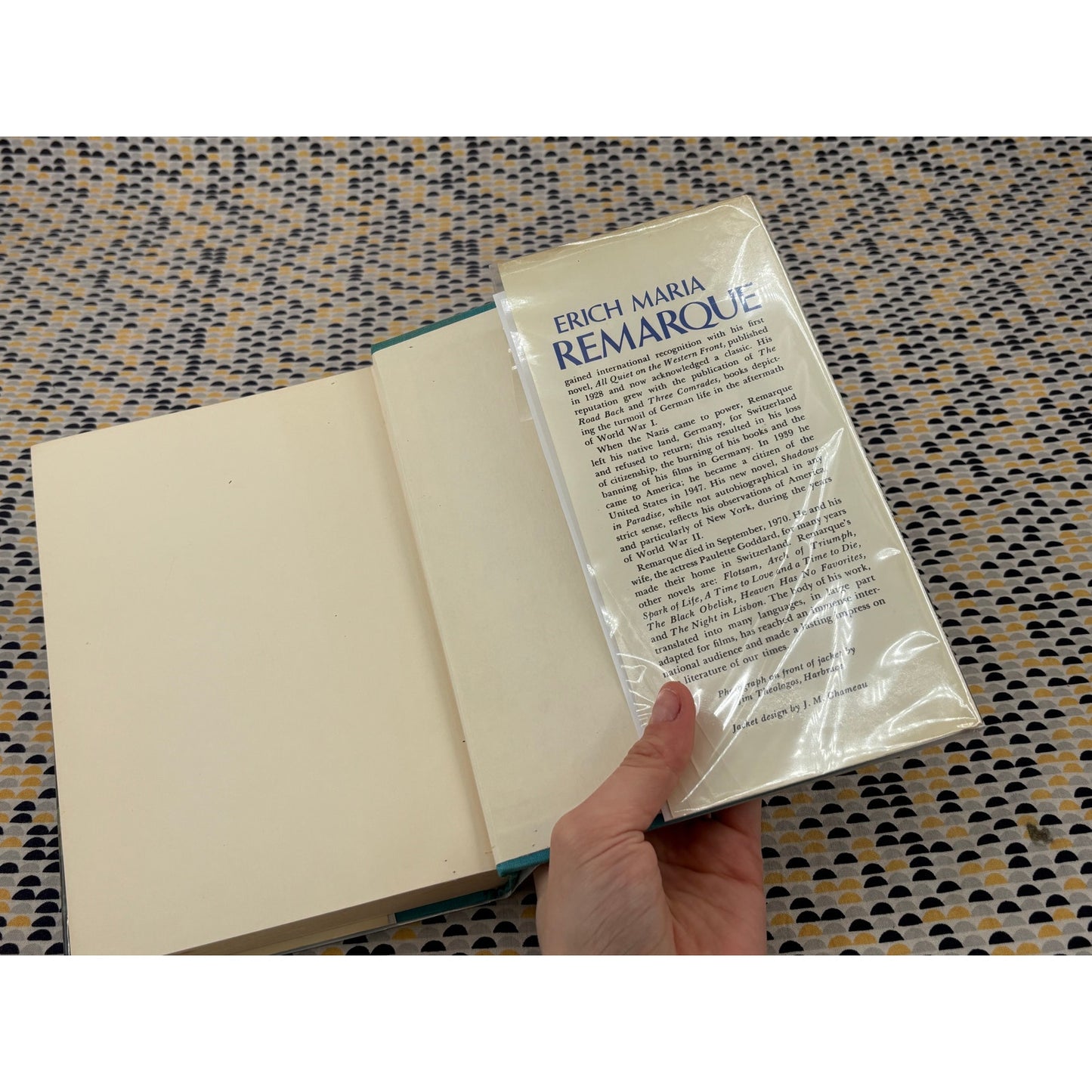 Shadows in Paradise - Erich Maria Remarque - Harcourt Brace Jovanovich - Hardcover - 1st Edition