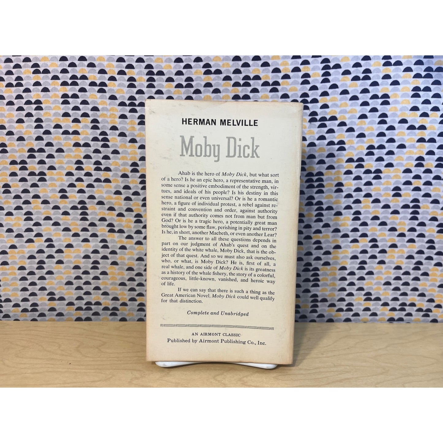 Moby Dick - Herman Melville - Vintage Paperback Book - 75 cent Airmont Edition