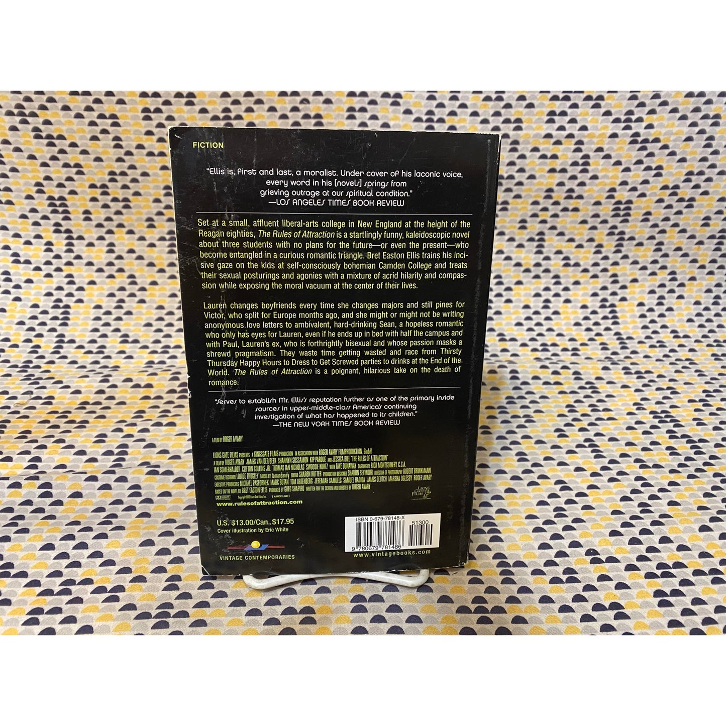 The Rules of Attraction - Bret Easton Ellis - Vintage Paperback - Movie Tie In Edition