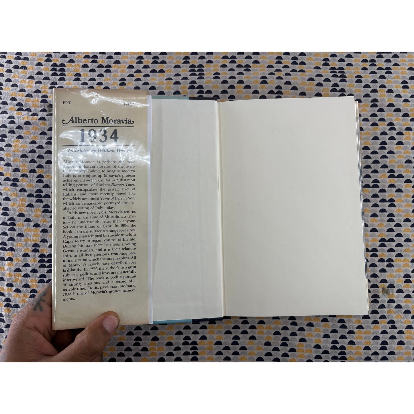 1934 - Alberto Moravia - Farrar Straus - Hardcover - 1st Edition 1st Printing