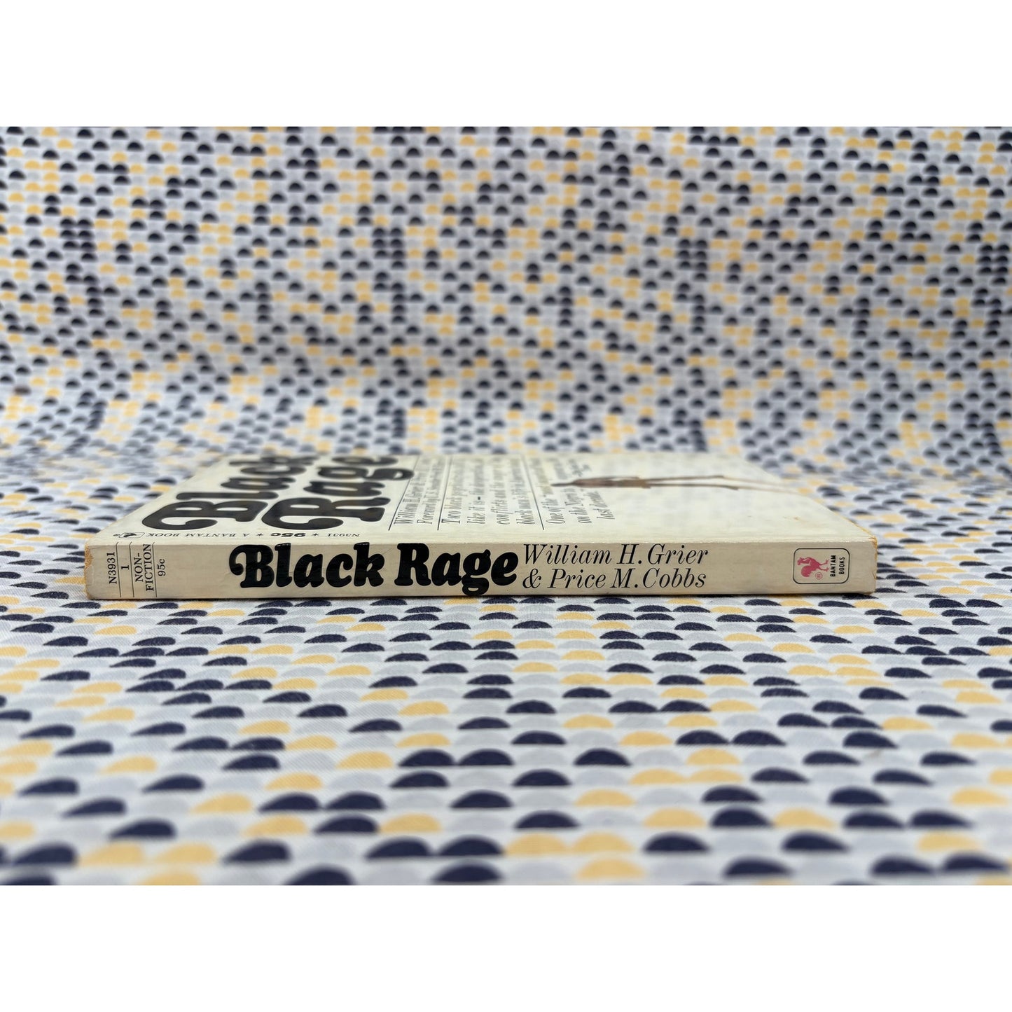 Black Rage - William Grier and Price Cobbs - Vintage Paperback Book - 95 cent Batnam Edition