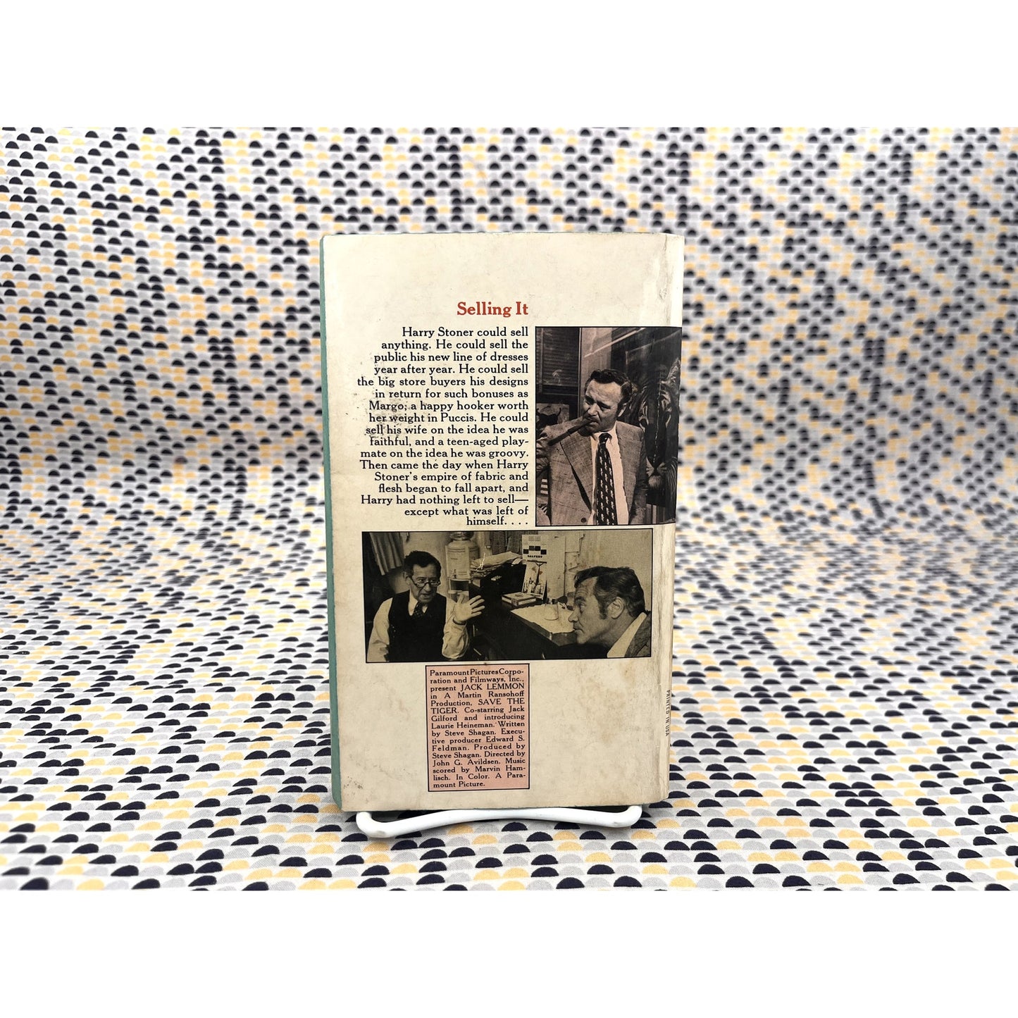 Save The Tiger - Steve Shagan - Dell Books - Movie Tie-In Edition