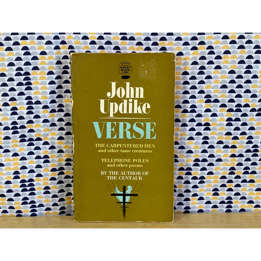 Verse - John Updike - Vintage Paperback Book - Crest Edition