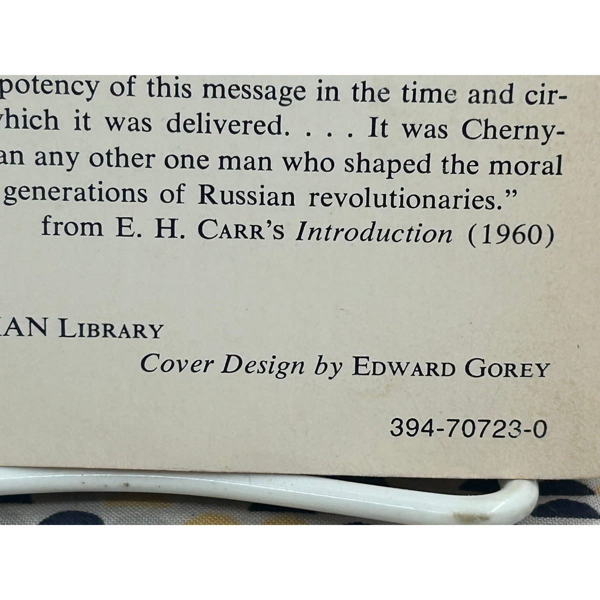 What is to be Done? - N. G. Chernyshevsky - Vintage Russian Library - Edward Gorey Cover