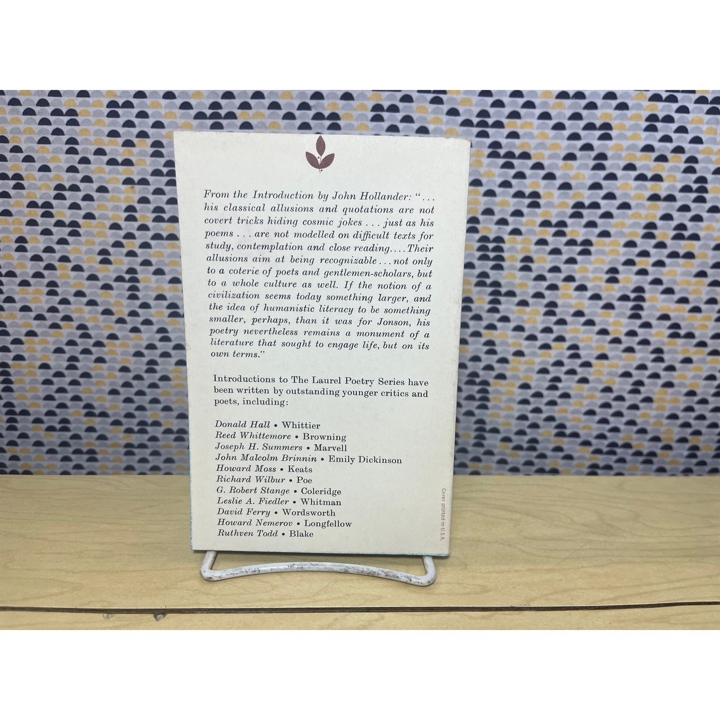 Ben Jonson - Laurel Poetry Series - Dell Books - Paperback