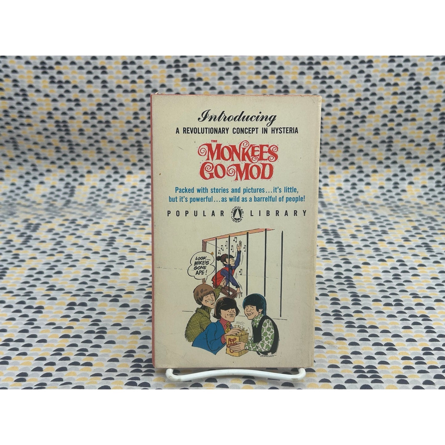 The Monkees Go Mod - Vintage Paperback Book - Popular Libray Edition
