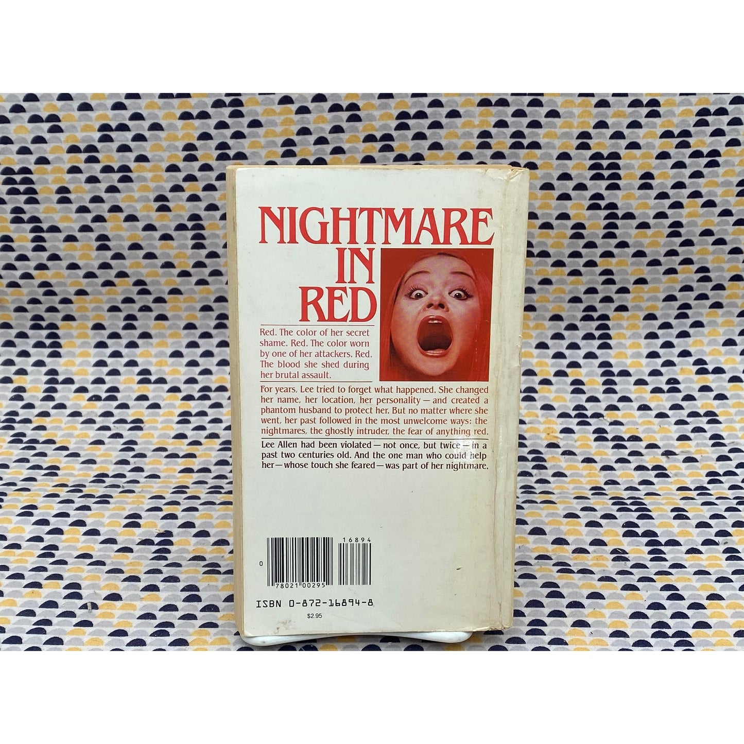 Nightmare In Red - Jacqueline Marten - Vintage Paperback Book - Playboy Paperbacks Edition