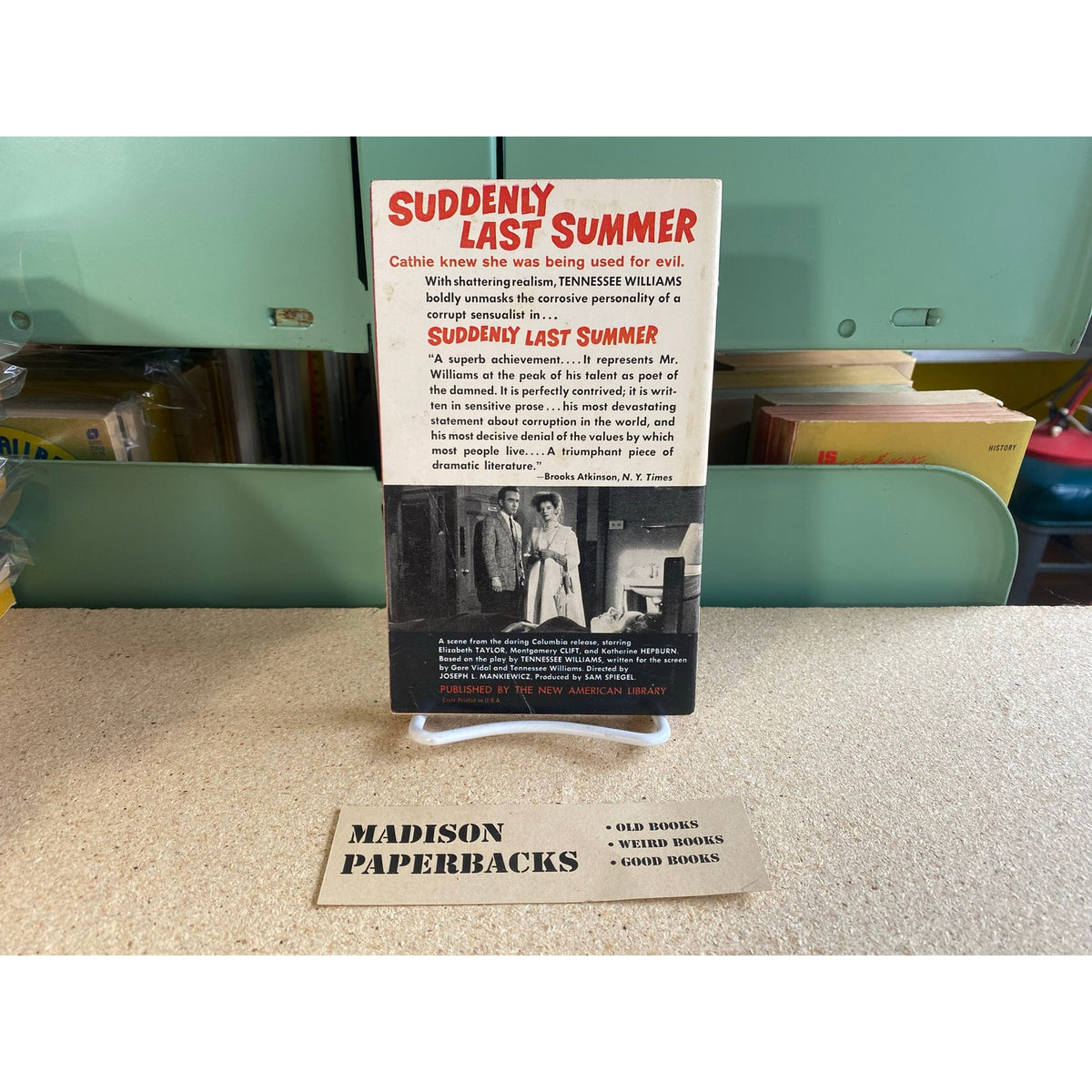 Tennesee Williams - Suddenly Last Summer - Signet - Movie Tie-In Edition