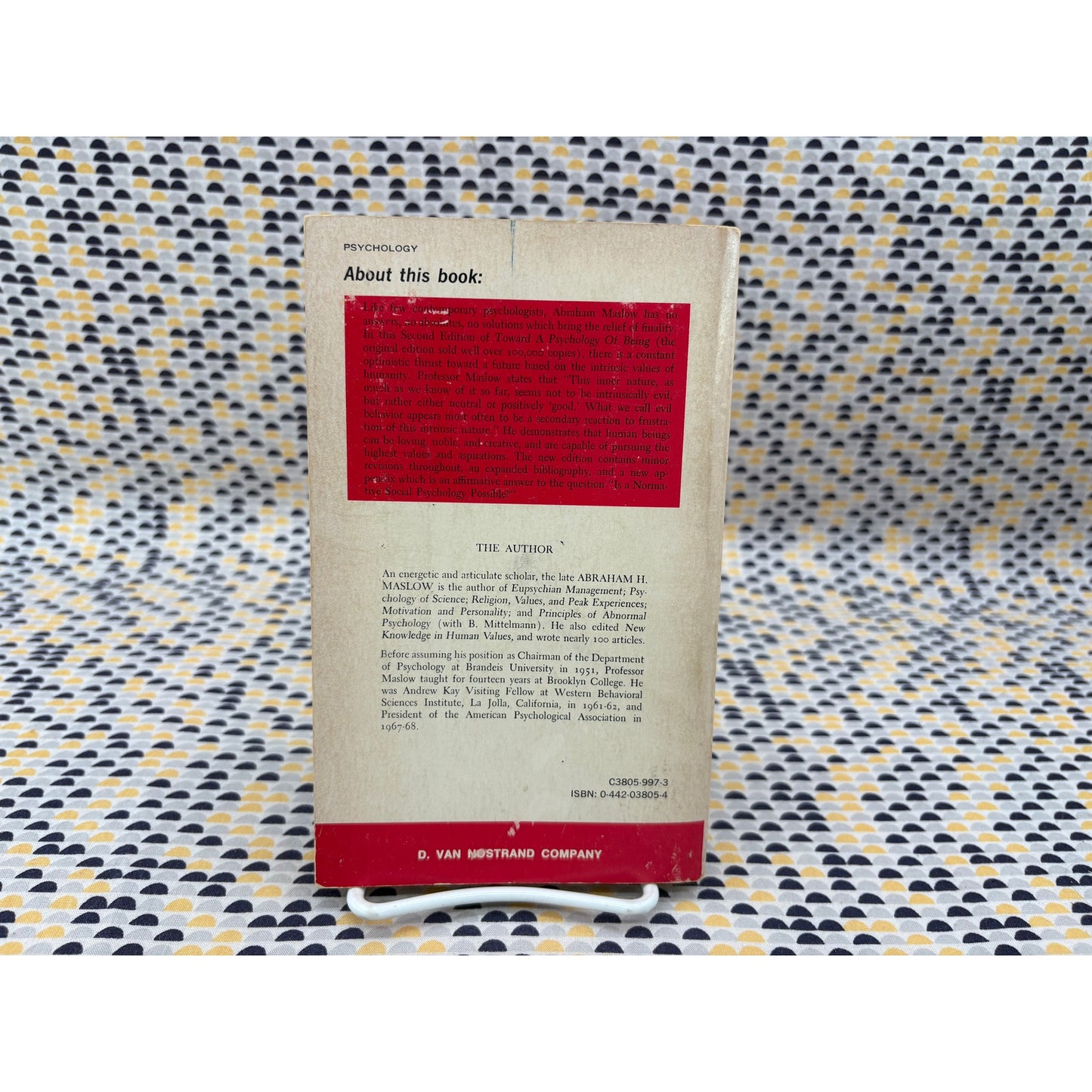 Toward A Psychology Of Being - Abraham H Maslow - Insight - Paperback