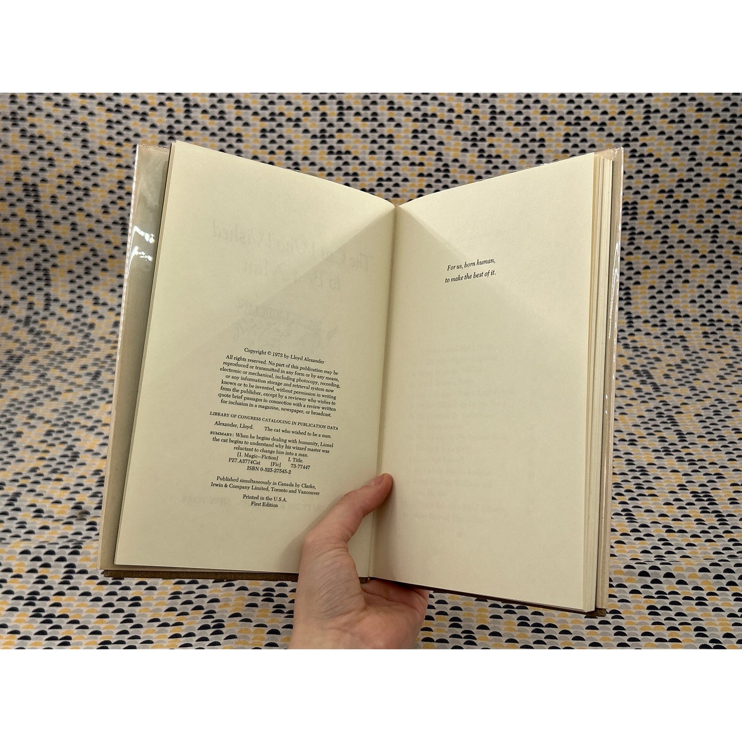 The Cat Who Wished to Be a Man - Lloyd Alexander - Dutton - Hardcover - 1st Edition