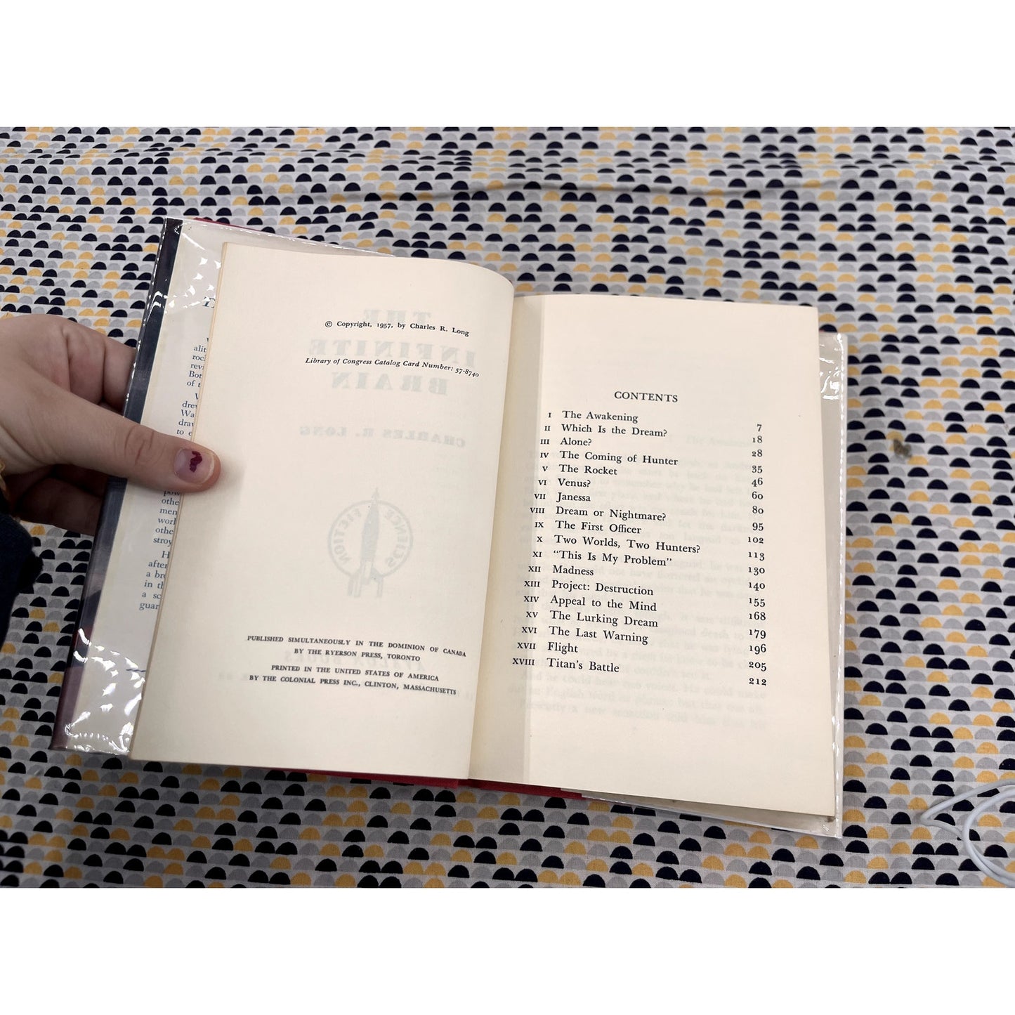 The Infinite Brain - Charles Long - Avalon Books - Hardcover