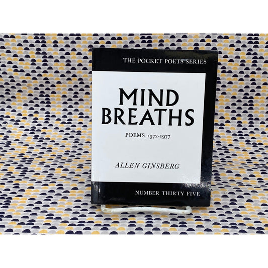 Mind Breaths - Allen Ginsberg - Pocket Poet Series #35 - Vintage Paperback Book - City Lights Edition