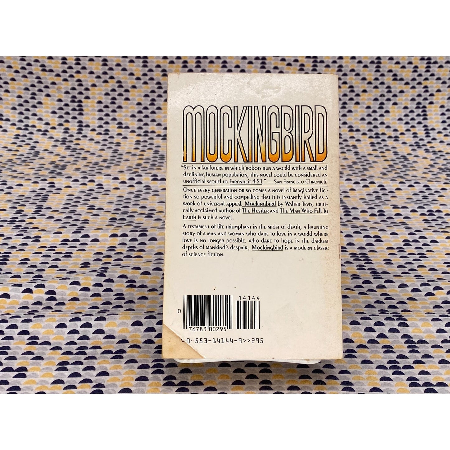 Mockingbird - Walter Tevis - Vintage Paperback Book - Bantam Edition