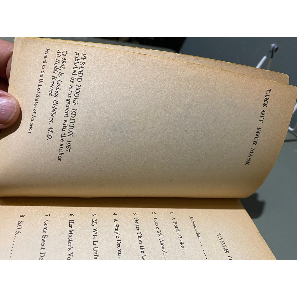 Take Off Your Mask - Ludwig Eidelberg, M.D. - Pyramid Royal R273 - Sleaze - Vintage Paperbacks
