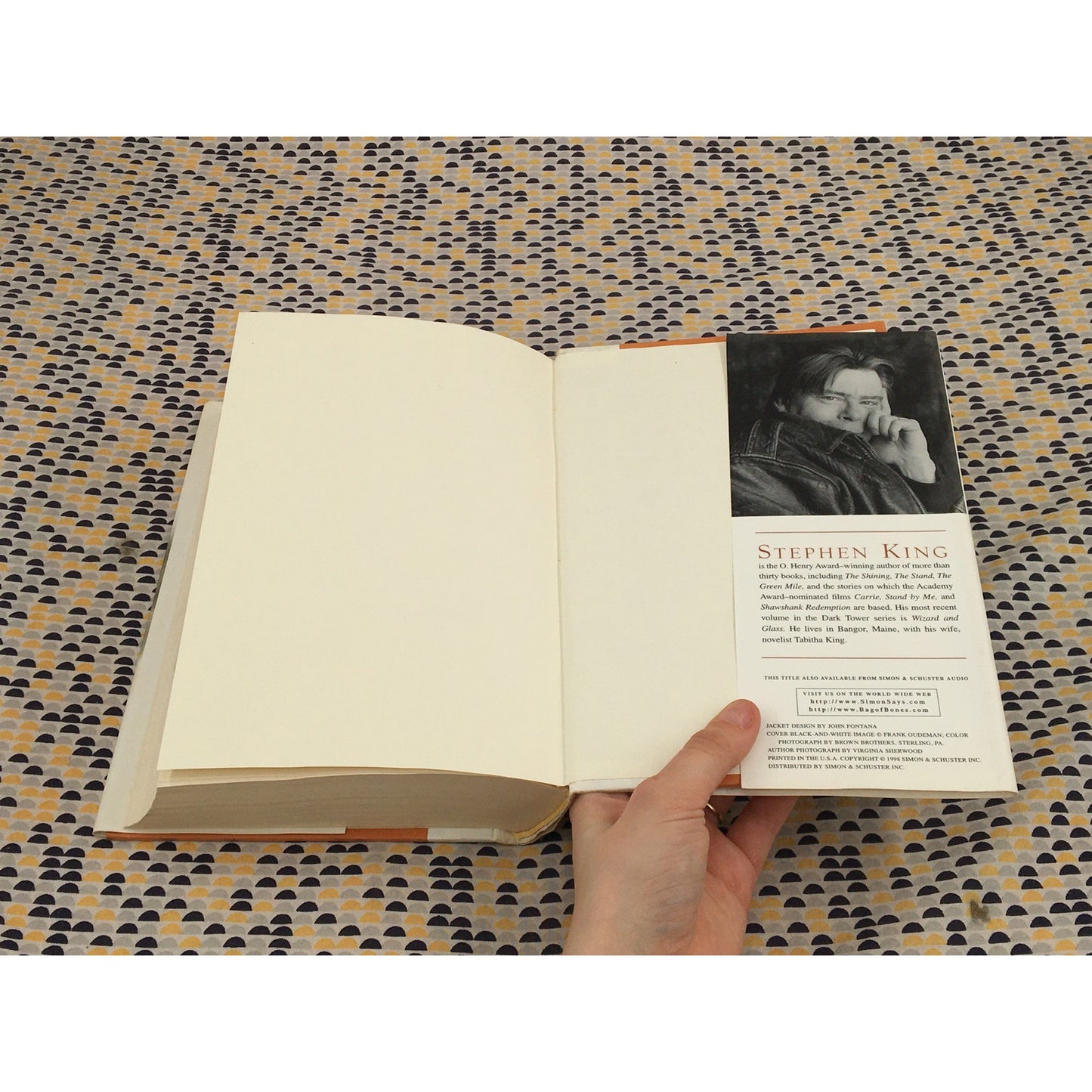 Bag of Bones - Stephen King - Scribner - Hardcover - 1st Edition, 1st Printing