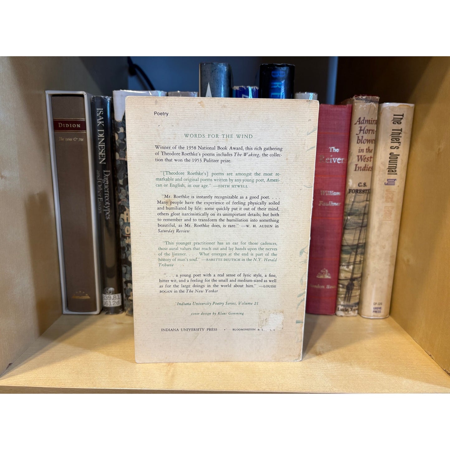 Words for the Wind - Theodore Roethke - Indiana University Press - Paperback
