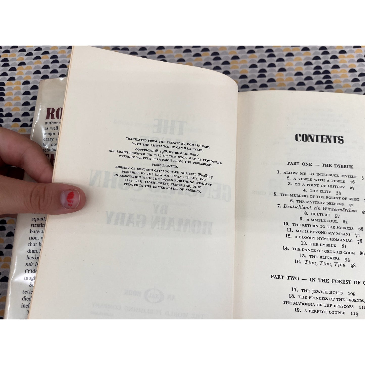 The Dance of Genghis Cohn - Romain Gary - An Nal Books - Hardcover - 1st Edition