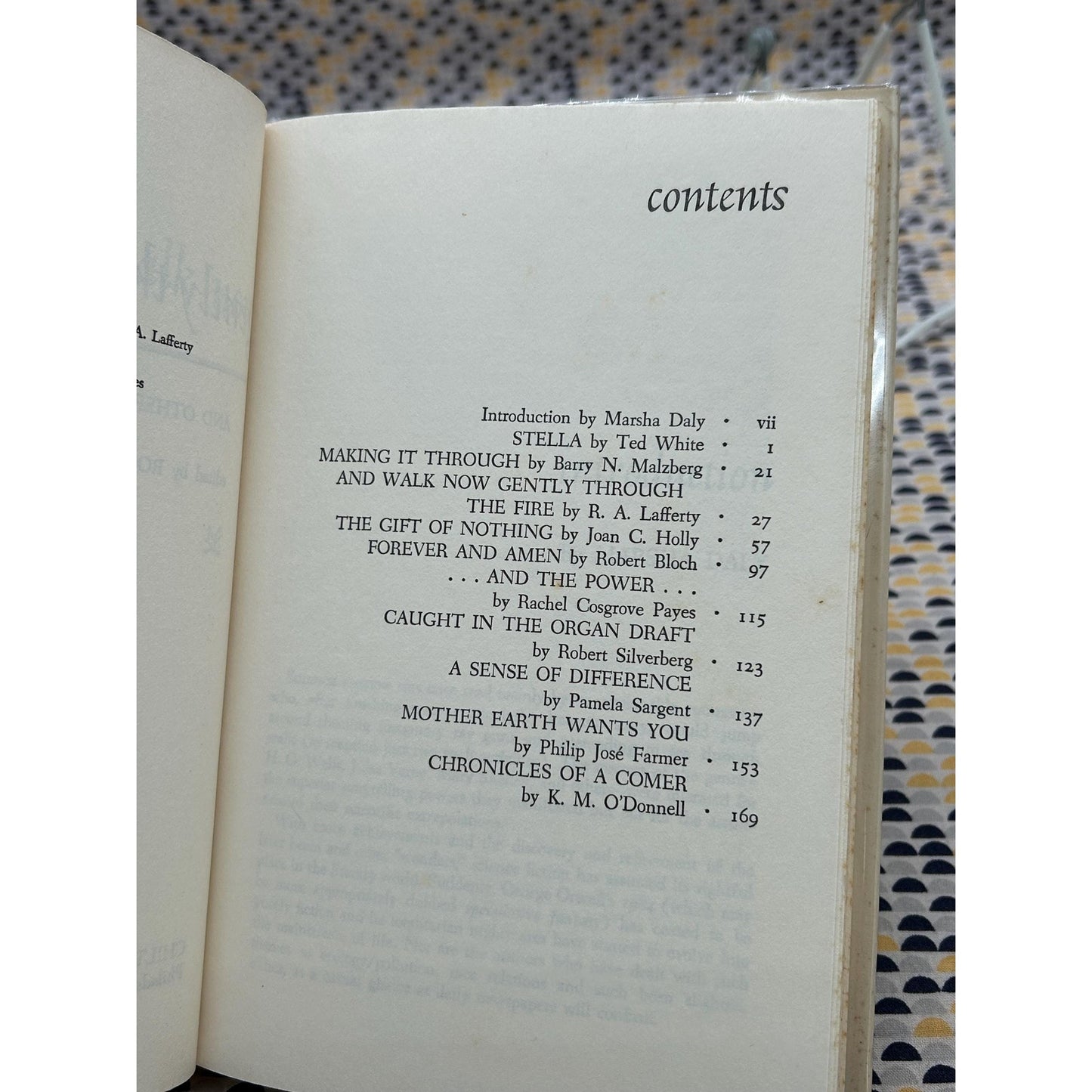 And Walk Now Gently Through the Fire - RA Lafferty, Malzberg, Bloch - Vintage Hardcover Book - Club Edition