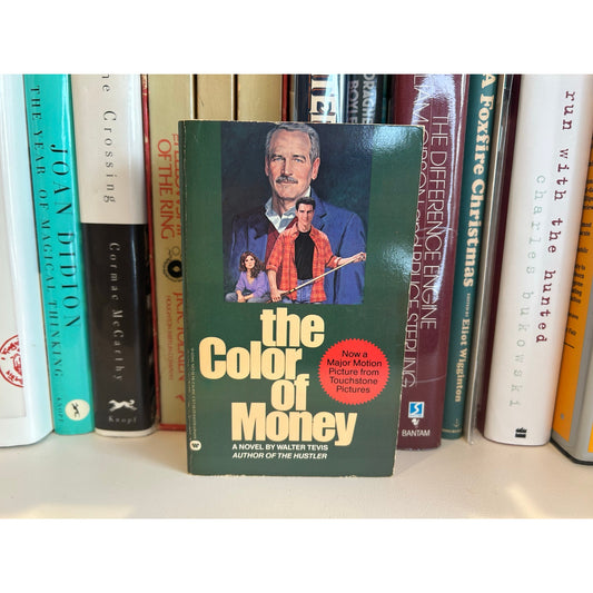The Color of Money- Walter Tevis - Movie Tie-In - Vintage Paperback Book - Warner Books Edition