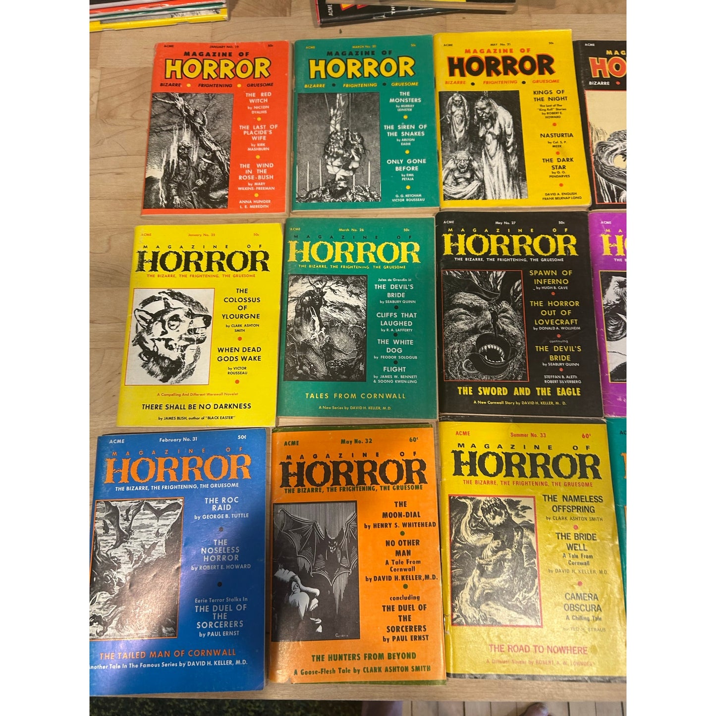 Acme Magazine of Horror - Weird Terror - Famous Science Fiction - Bizarre Fantasy - Complete Sets