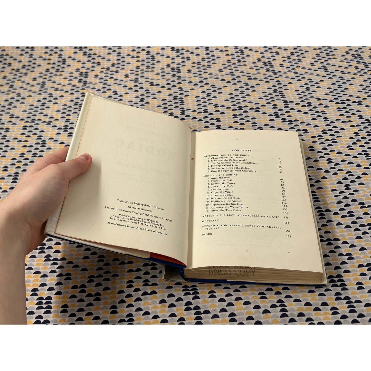 Your Character in the Zodiac - Rupert Gleadow - Funk & Wagnalls - Hardcover