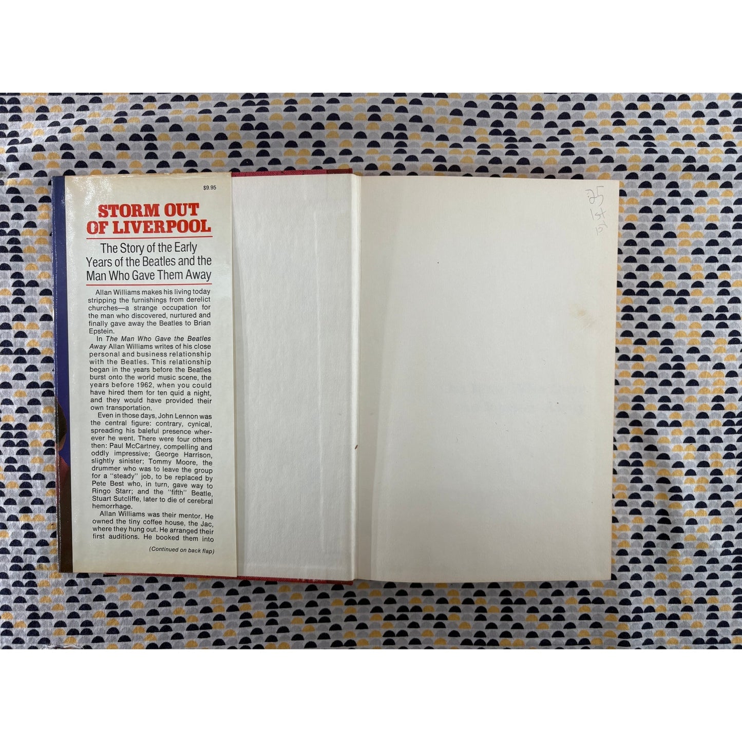 The Man Who Gave The Beatles Away - Allan Williams - Macmillan - Hardcover - 1st Edition 1st Print