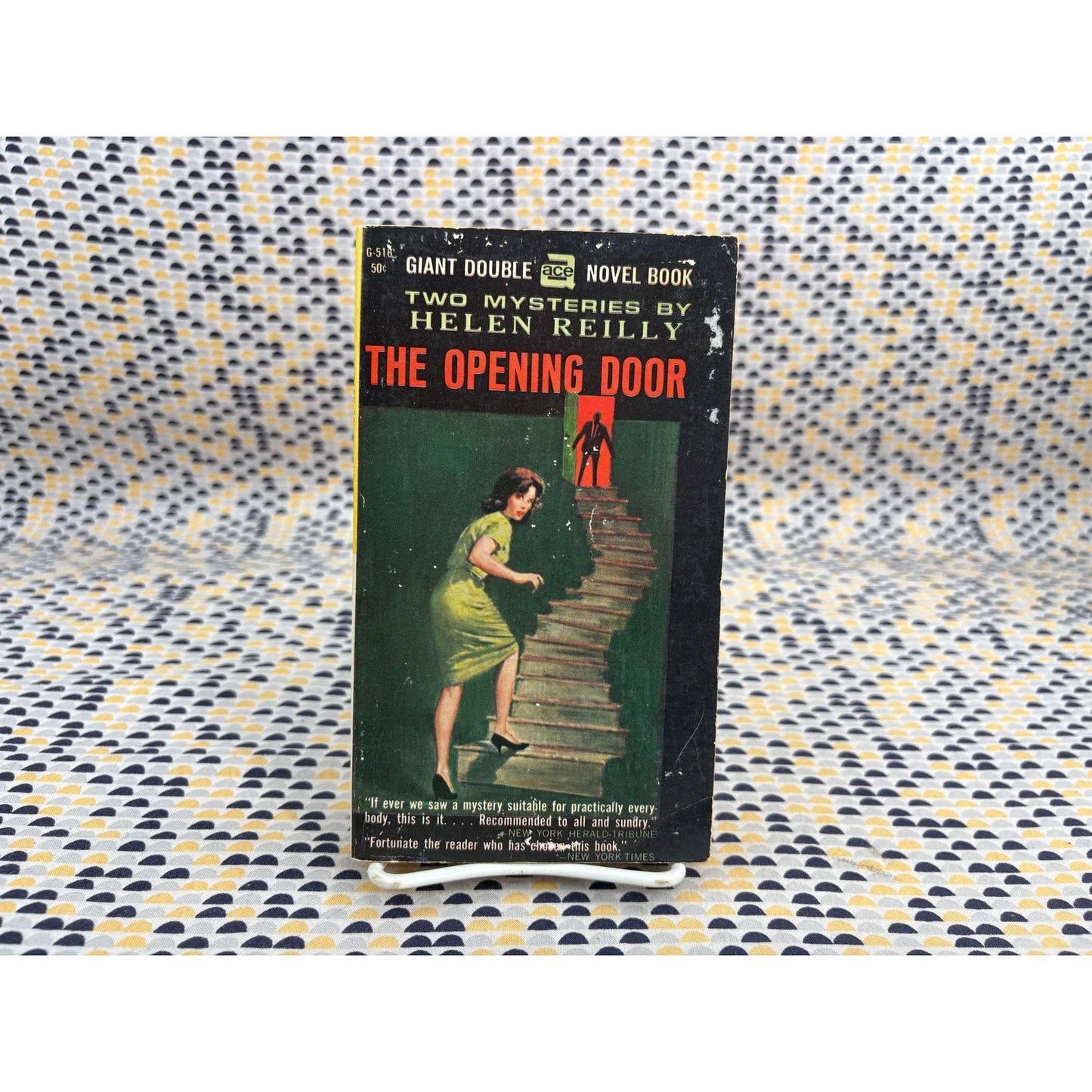 Two Mysteries - Follow Me - The Opening Door - Helen Reilly - Giant Double Novel - Ace - Paperback