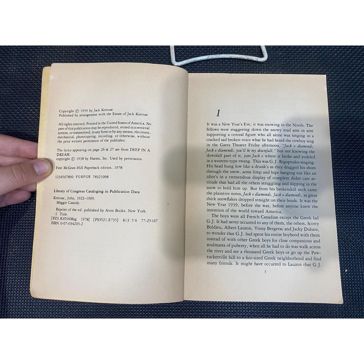Maggie Cassidy - Jack Kerouac - Vintage Paperback - McGraw-Hill Edition