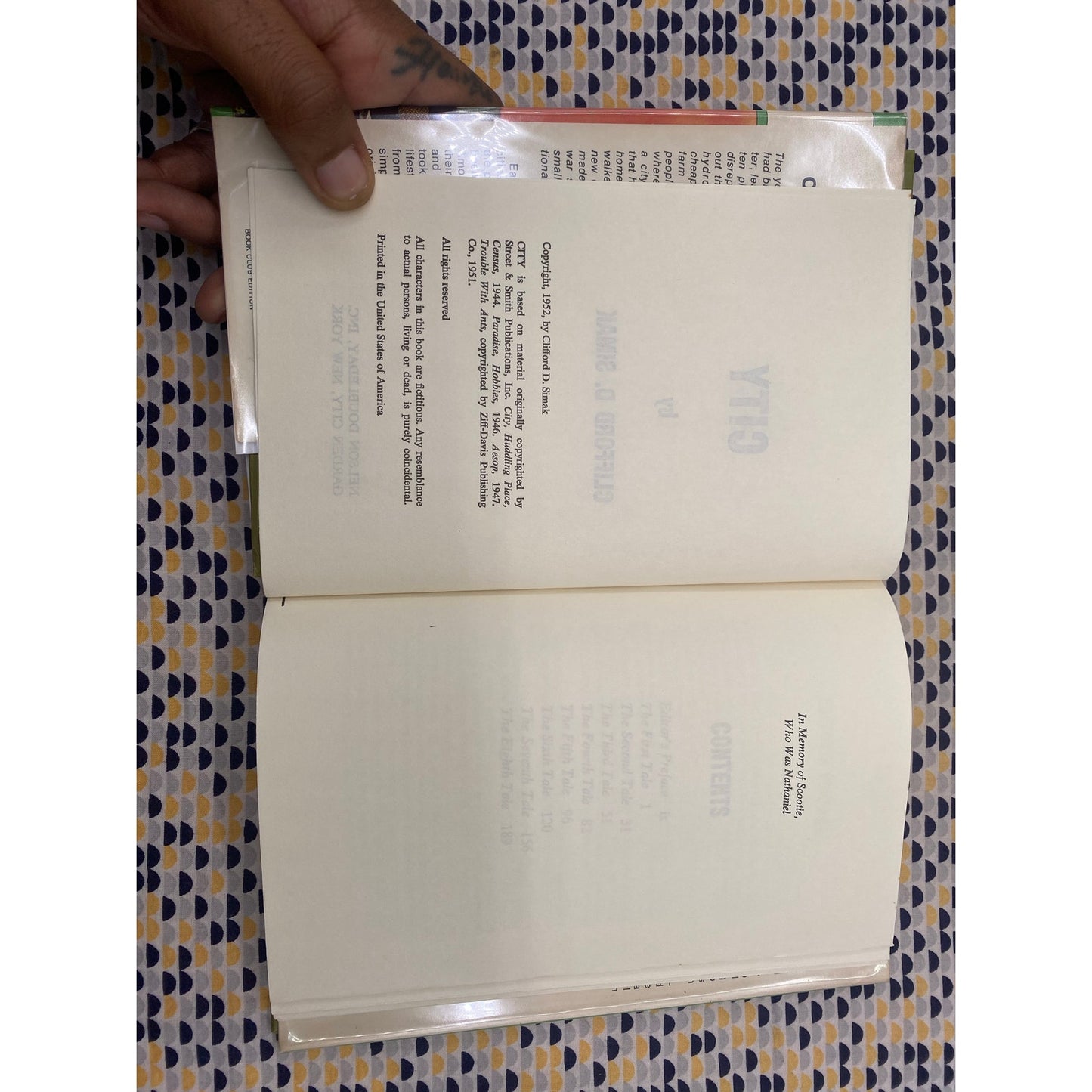 City - Clifford D. Simak - Vintage Hardcover - Nelson Doubleday, Club Edition