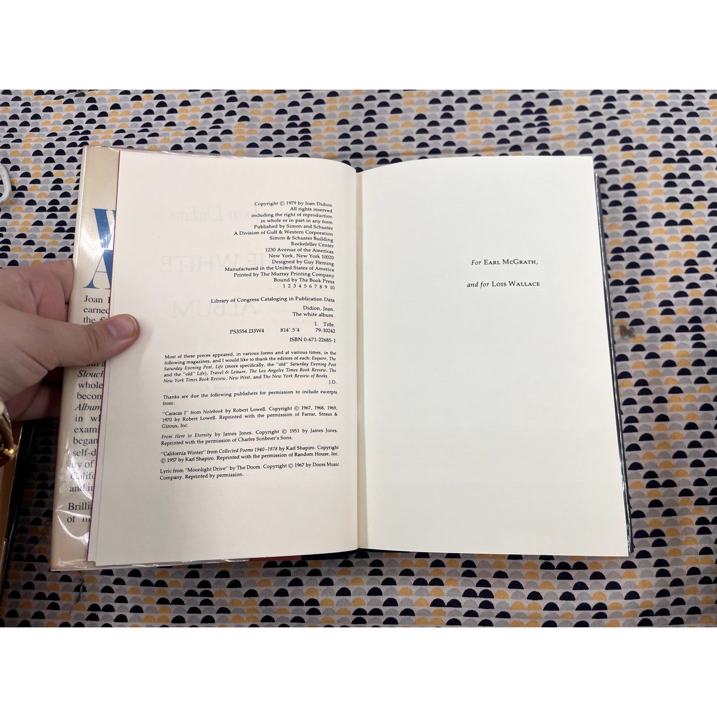 The White Album - Joan Didion - Vintage Hardcover Book - First Edition, First Printing - 1979 Simon and Schuster
