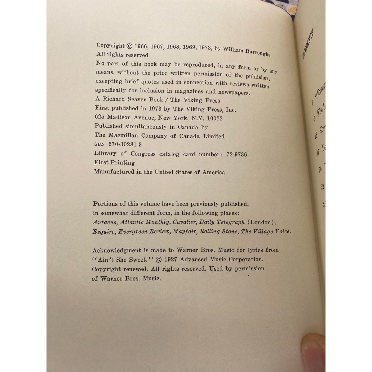 Exterminator! - William S Burroughs - Viking Edition - 1st Edition, 1st Printing