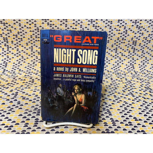 Night Song - John A. Williams - Vintage Paperback Book - 1963 Dell First Printing