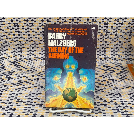 The Day Of The Burning - Barry Malzberg - Vintage Paperback Book - Ace Edition