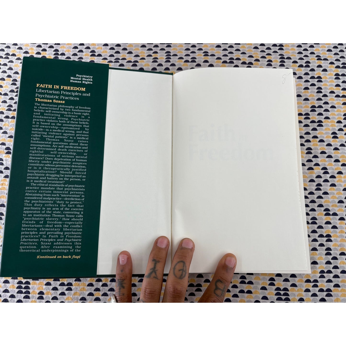 Faith In Freedom - Thomas Szasz - Libertarian -  Transaction - Hardcover