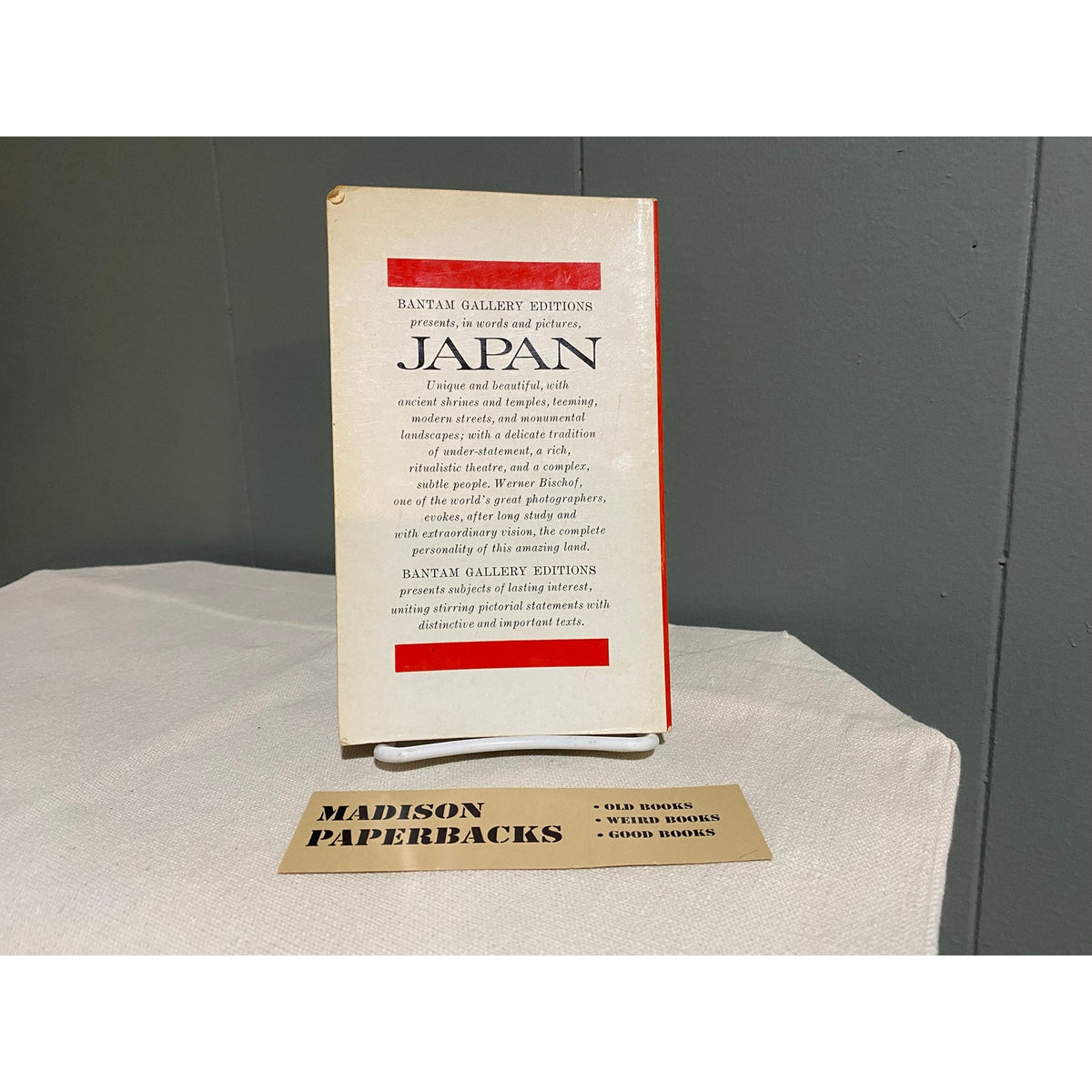 Japan as Photographed by Werner Bischof - Bantam Gallery Edition - Paperback